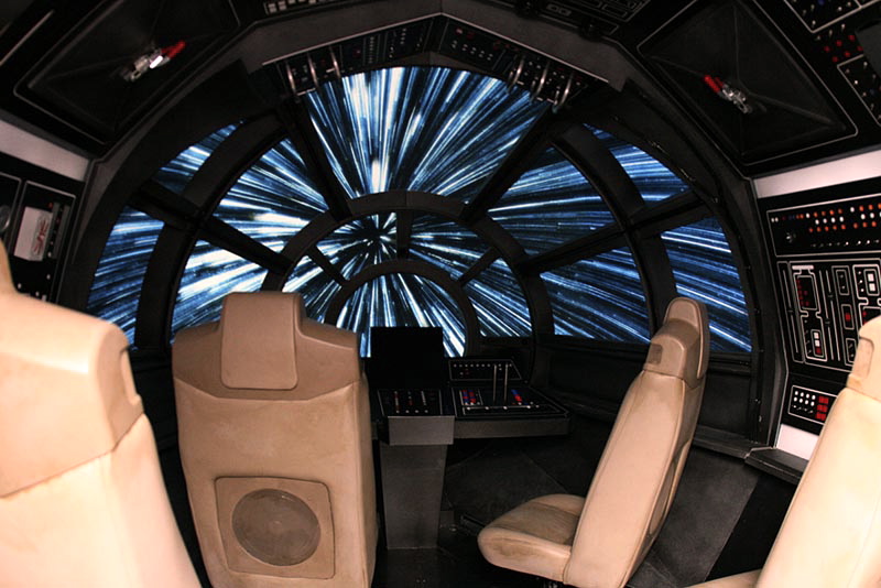 The Millenium Falcon - a four minute flight to the edge of the universe and back.